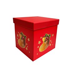 Коробка подарункова Дім Упаковки Новорічна 4110116410 26,5*26,5*26,5 см - фото