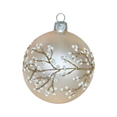 Елочная игрушка стеклянная ручной работы Orbital Д-451 8 см акрил - фото