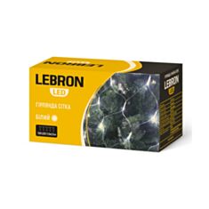 Гірлянда сітка Lebron 15-18-53 120 LED 1,5*1,5 м жовтий  - фото