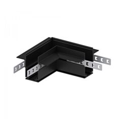 Кутовий з'єднувач Feron LD2004 для вбудованого шинопроводу чорний - фото