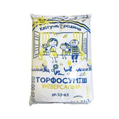 Торфосмесь Квітуча Родина универсальная 10 л - фото