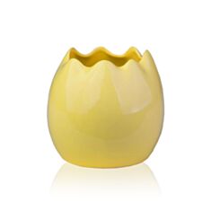 Ваза Eterna 1708-13 14*14*13 см желтая - фото