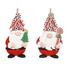 Декоративная подвеска Санта-карамелька BonaDi 125-002 12,5 см 2 дизайна - фото