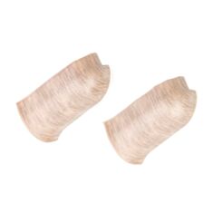 Комплект кутів зовнішніх для плінтуса ТІС 0014-ПЛГНК Дуб білий 2 шт - фото