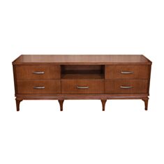 Тумба під телевізор Елеонора Стиль Софія Р10 горіх/темна патина - фото