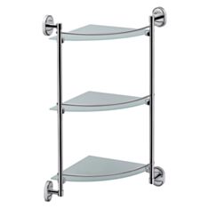 Полиця для ванни кутова Lidz CRG 114.10.03 3-ярусна - фото