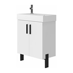 Тумба Ювента Manhattan Mh-65 с умывальником Stance 65 см белая - фото