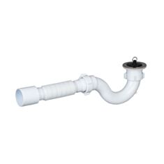 Сифон для піддона з гофрою Soloplast D0110 40*40/50 L450 - фото