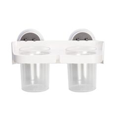 Полиця для ванни зі стаканами MVM BP-1 клейка - фото