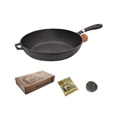 Сковородка чугунная S&T Т2013 24*4 см - фото