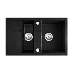 Кухонная мойка Ferro Mezzo II DRGM3/48/79BA 79*48 см графит - фото