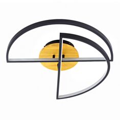 Люстра світлодіодна Esllse Woody 920998 2PR-APP 75W Black/Wood - фото