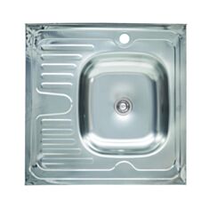 Кухонная мойка Platinum  6060 0,4 мм 60*60*12 см глянцевая - фото