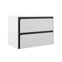 Тумба Ювента Art Art-60 с умывальником Piedra 61 см белая - фото