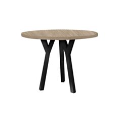 Стол обеденный Металл-Дизайн Уно-3 80 см вествуд/черный - фото