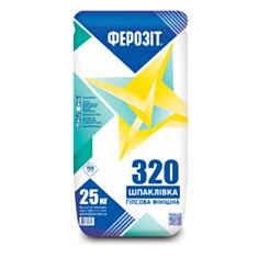 Шпаклівка фінішна Ферозіт 320 гіпсова 30 кг - фото
