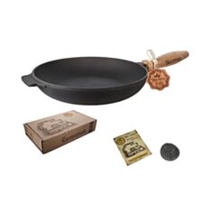 Сковородка чугунная S&T Т303 26*4 см - фото