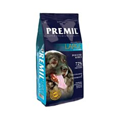 Корм для собак Premil Large з м'ясом птиці та курячою печінкою 3 кг - фото
