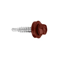 Саморез кровельный Wkret-Met RAL3005 4,8*35 мм 250 шт красный - фото