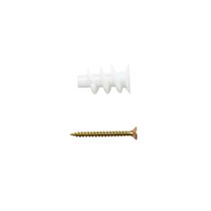 Дюбель для гіпсокартону Metalvis ALFA 6*28 мм з шурупом 3*30 мм 12 шт - фото