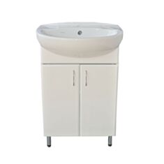 Тумба Respect-M Аква белая с умывальником Аква 50 см - фото