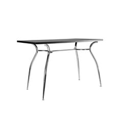 Стіл CRISTAL MA Duo chrome сірий 110*70 - фото