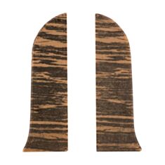 Комплект заглушок для плінтуса ТІС 0004-ПЛГЗК венге 2 шт - фото