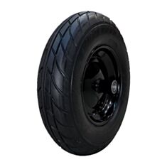 Колесо поліуретанове Квітка PRO 110-6041 4*8 без вісі 20 мм чорний диск - фото