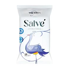 Влажные салфетки Salve Антибактериальные 15 шт - фото