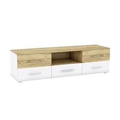 Тумба під телевізор Camilla A дуб крафт золотий/білий матовий - фото