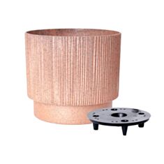 Горщик Алеана Осло 128029 зі вставкою 20*17,5 см карамель Wood - фото