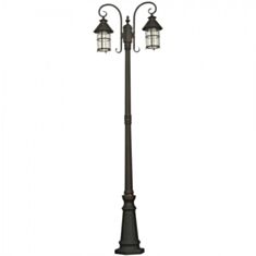Світильник парковий Lusterlicht QMT 31682E Cailor I 100W скло стара мідь - фото