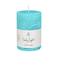 Свеча цилиндр Candy Light С07*10/1-5.7 морская волна - фото