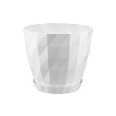 Горщик Serinova Kristal №5 501221KRT 23*23*20 см молочний - фото