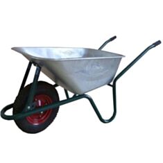 Одноколісна будівельна тачка КРОК 85 л оцинкована посилена - фото