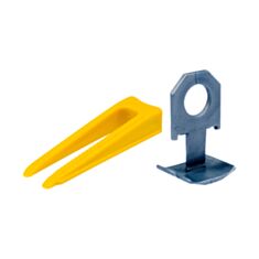 Кліпси і клини для вирівнювання плитки Vorel 04692 300+100 шт - фото