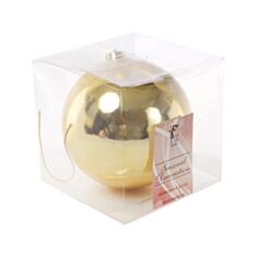 Игрушка на елку шар BonaDi 147-040 15 см золотой - фото