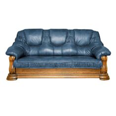 Диван Grizzly 3p синий - фото