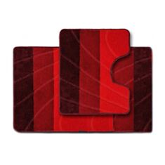 Набір килимків для ванної та туалету Dariana ColorLine червоний - фото