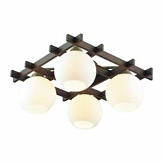Світильник Altalusse Antique brass & Walnut INL-3089C-4 - фото