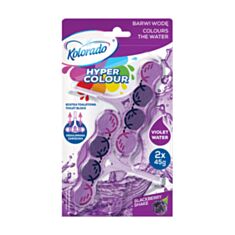 Брусок туалетний Kolorado Hyper Colour Blackberry Shake фіолетовий 2*45 г - фото