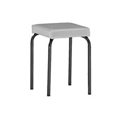 Табурет кухонний металевий Nowy Styl Tutti Chrome V-28 світло-сірий - фото