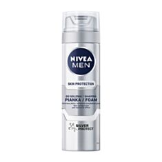 Пена для бритья Nivea Men Серебряная защита 200 мл - фото