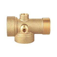 Пятививідний штуцер Double-lin 78-266 1"х1"х1"х1/4"х1/4" 80 мм - фото