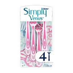 Бритва одноразова Gillette Simply Venus 43608 3 леза 4 шт - фото