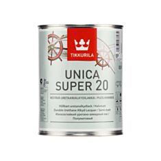 Лак для дерева Tikkurila Unica Super 20 полуматовый 0,9 л - фото