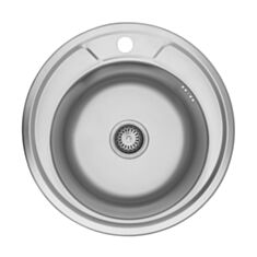 Кухонна мийка Kroner KRP-Satin 490 0,8 мм 49 см сатин - фото