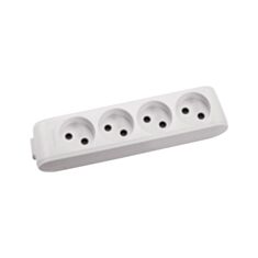 Колодка Panasonic X-Tendia WLTB0240-2WH-RES 4 гнезда без заземления белая - фото