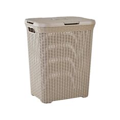 Корзина для білизни Алеана Ротанг 50 л какао - фото