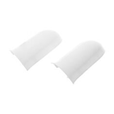 Комплект кутів зовнішніх для плінтуса ТІС 0001-ПЛГНК білі 2 шт - фото